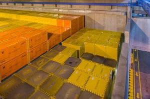 Endlagerfähige Container mit radioaktivem Abfall